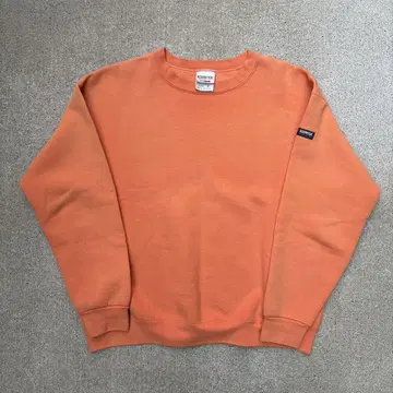 90s 00s usa 오렌지 블랭크 맨투맨 페이드