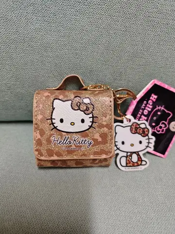 [ 미사용 새상품 ] 1 헬로키티 레오파드 무늬 키티 멀티 케이스 참