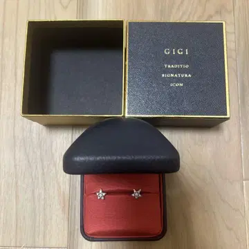 미사용 GIGI 다이아 별 귀걸이
