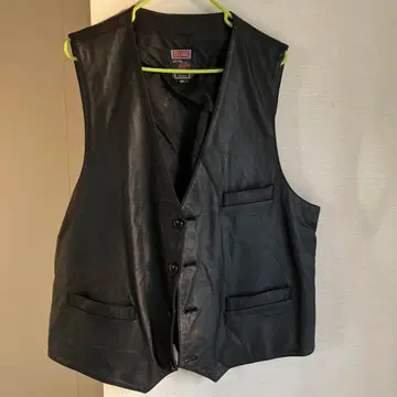 구제 의류 빈티지 Playboy 블랙 가죽 베스트