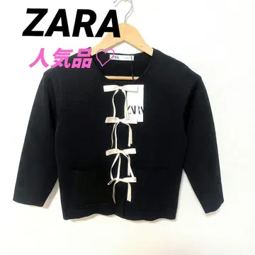 택 포함 새상품 ZARA 리본 니트 가디건 자켓 M 사이즈 새상품급