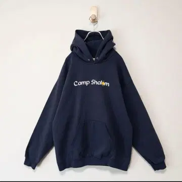 구제 의류 Lee 다크 네이비 Camp Shalom 후드티 1829
