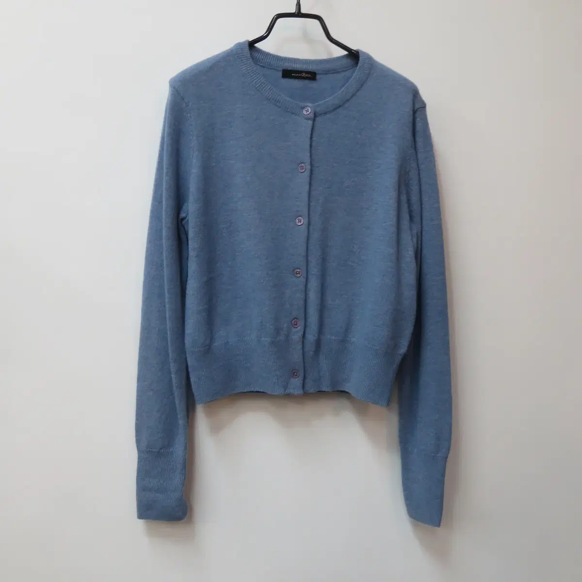 Roem Blue Wool Cashmere Knit Cardigan