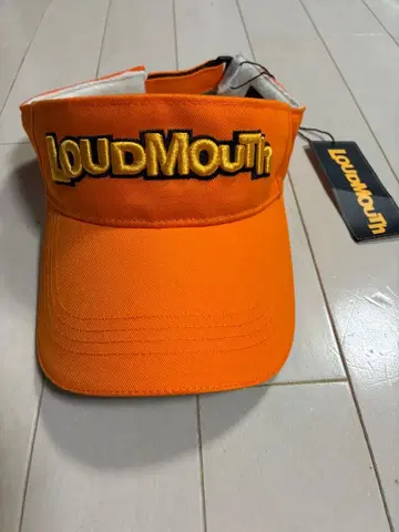 미사용 새상품 LoudMouth 오렌지 바이저 F 사이즈
