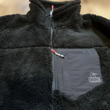 CHUMS 플리스 자켓 블랙 M 사이즈