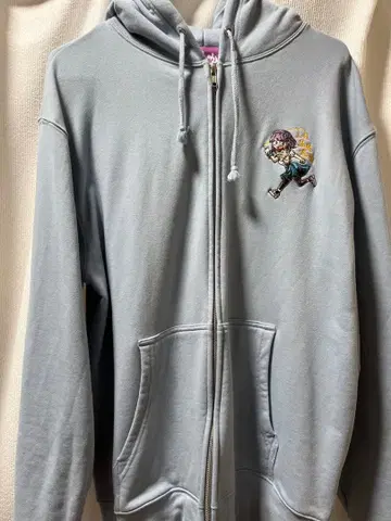 RE:SHAZAM 다가시타시 프론트 자수 집업 후드티 티셔츠