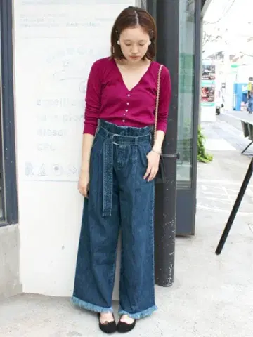 워셔블 울 리브 숏 가디건