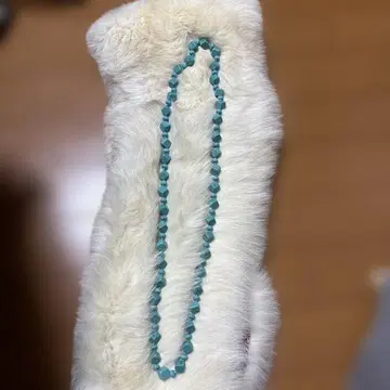 터콰이즈 비즈 핸드메이드 목걸이 약 70cm