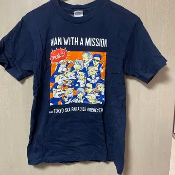 MAN WITH A MISSION 티셔츠 S 사이즈 네이비