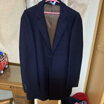 오리히카 네이비 체스터 코트