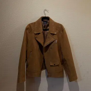 H&M 베이지 스웨이드 라이더 자켓