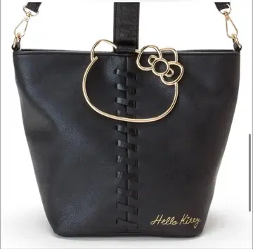 산리오 키티 버킷백 페이스형 메탈 반지 가죽백