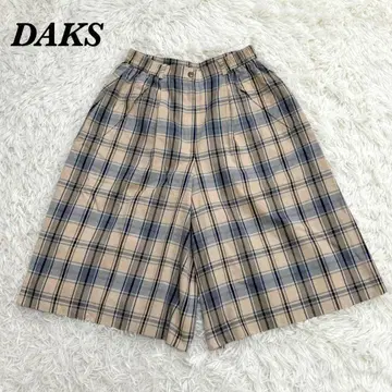 [ 새상품급 ] DAKS 닥스 체크 무늬 하프 팬츠 63 M 베이지