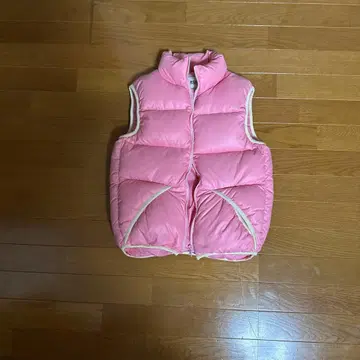 BEAMS BOY 00s 핑크 다운 베스트