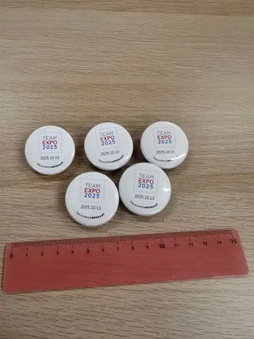 오사카 간사이 만박 마지막 날 배포 기념 캔뱃지 5개 세트