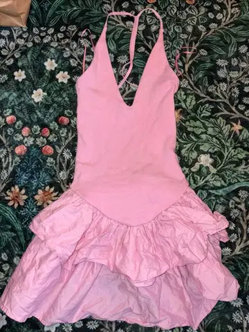 ZARA 여성용 핑크 원피스 pink dress 발레코어