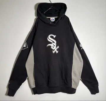 Majestic MLB 화이트삭스 자수 로고 속기모 후드티