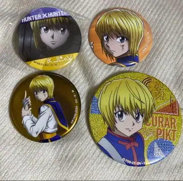 HUNTER x HUNTER 크라피카 캔뱃지 4개 세트