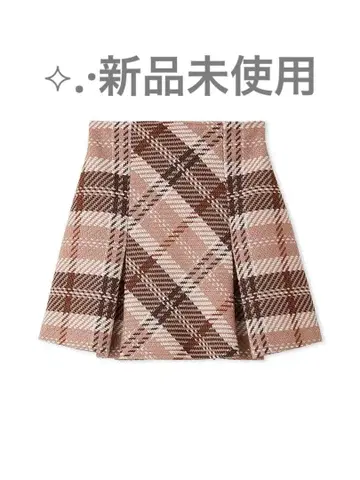 snidel 로빙 체크 미니 스커트 미사용 새상품