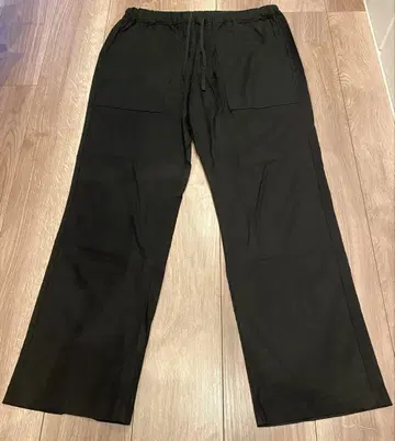 차오패닉 티피 와이드 이지 팬츠 바지 봄 여름 얇은 소재 블랙