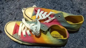 Converse All Star 레인보우 컬러 스니커즈 컬러풀 24.5