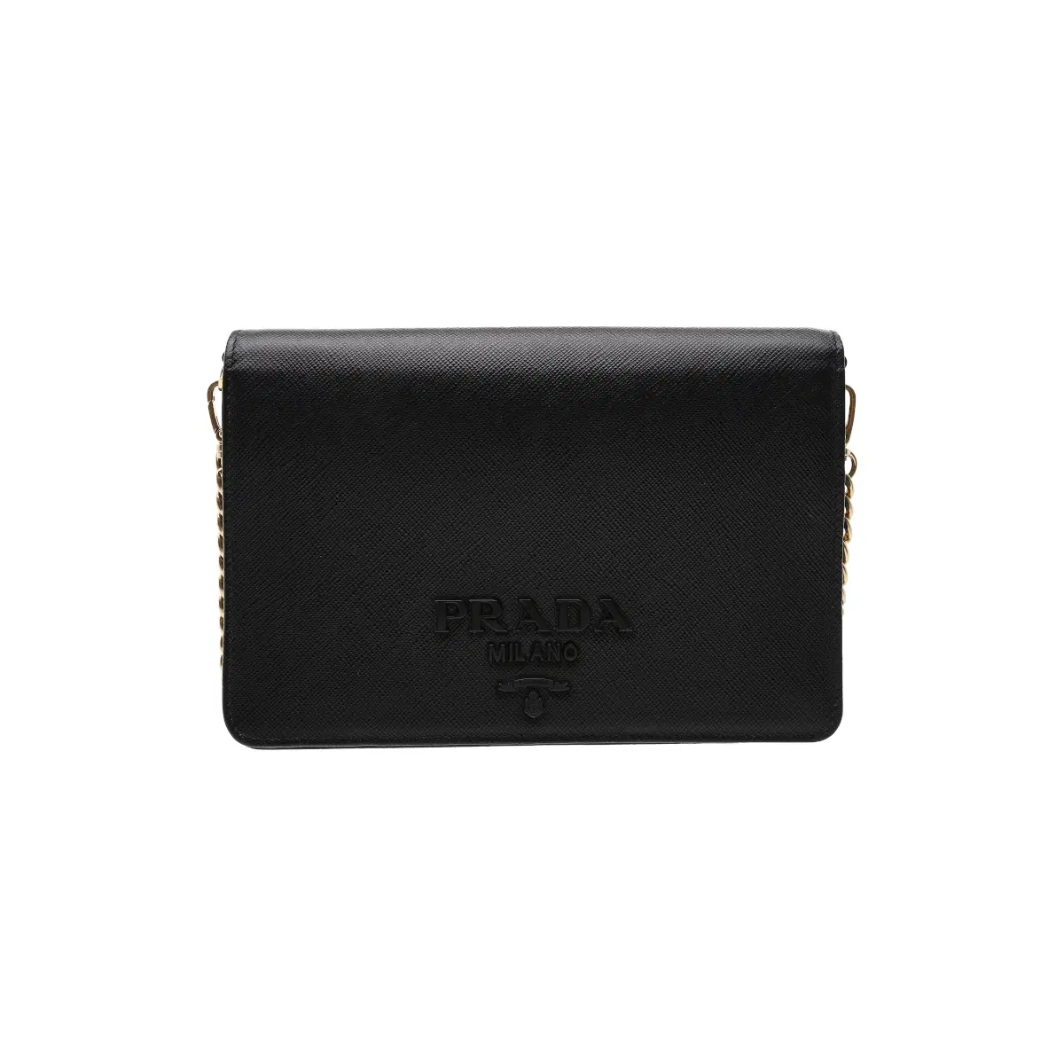 Prada Saffiano Monochrome Leather Crossbody Bag