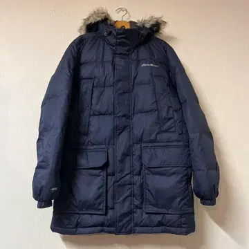 Eddie Bauer EB650 다운 코트 네이비 M 후드 탈부착 가능
