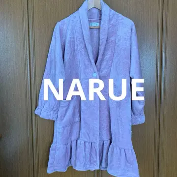 NARUE  플리스 프릴 로브 핑크 L