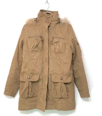 00s Y2K 페어리 그런지 TK 구제 의류 퍼 트리밍 후드 모즈 코트