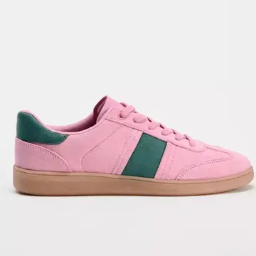 ZARA 컬러 스니커즈 핑크 사이즈 38