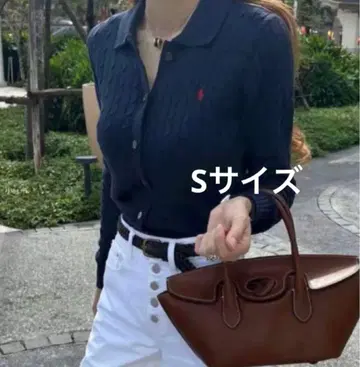 랄프 로렌 케이블 니트 코튼 Polo 가디건