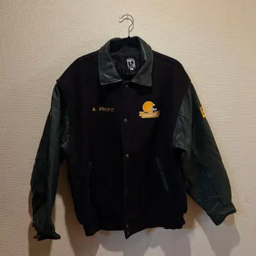 CHARGERS 바시티 자켓 L 블랙/그린