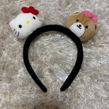 uss 싱가포르 헬로키티와 곰 귀 달린 머리띠