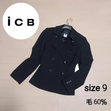 (컨디션 최상) ICB 더블 테일러드 자켓 블랙