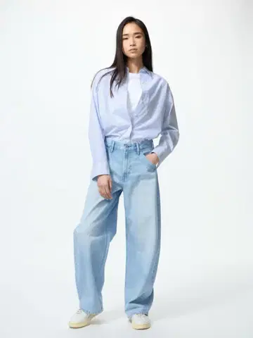 유니클로 배기 커브진 26