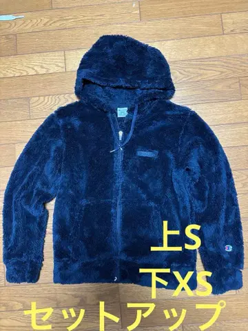 챔피온 플리스 상하의 셋업 상S 하 XS 네이비