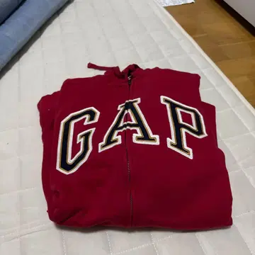 GAP 빨간색 집업 후드티