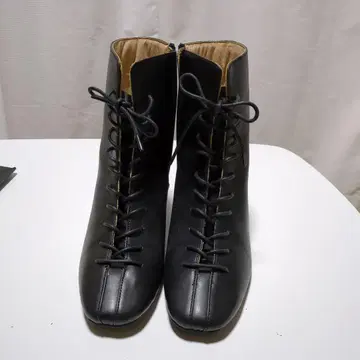 블랙 숏 뜨개질 부츠
