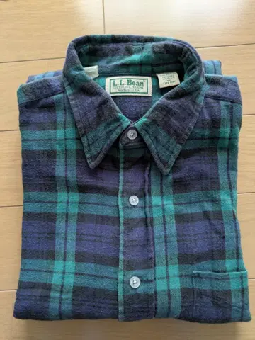 L.L. Bean 미국제 긴팔 셔츠 그린 계열 M 사이즈