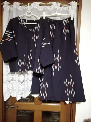 기모노 리메이크 셋업 (앤티크 오메시 기모노 리메이크)
