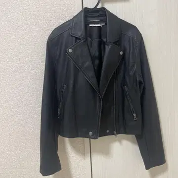 [ AZUL by moussy ] 블랙 가죽 자켓 S