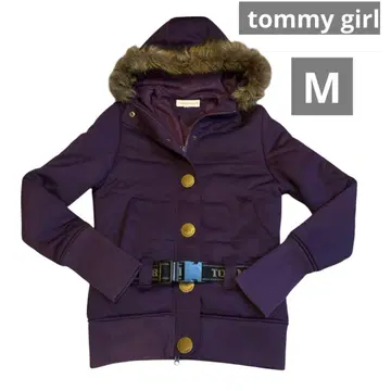 새상품급 TOMMY GIRL 타미힐피거 후드 부착 M 아우터 겉옷