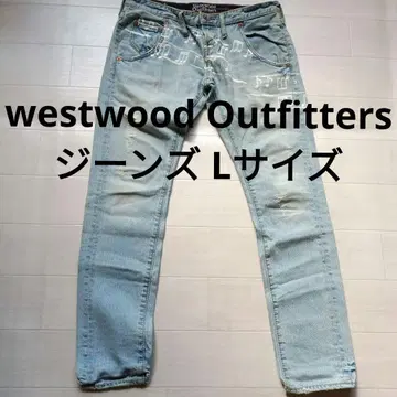westwood Outfitters 데님 가공 페인트 L 청바지