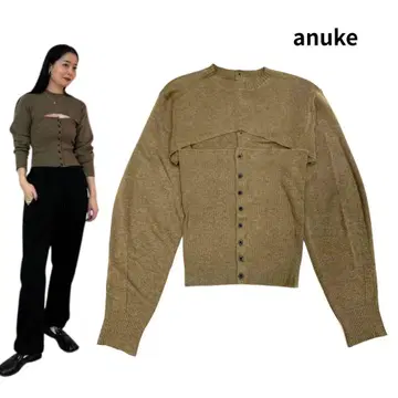 새상품 anuke 앙누크 Layered Knit Combi 니트