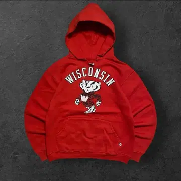 [낡음] 80s90s USA제 러셀 애슬레틱 후드티 위스콘신 버키