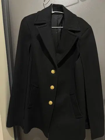 블랙 케이프 코트 ZARA