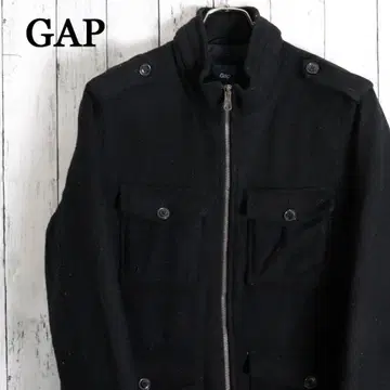 00's GAP 갭 멜톤 울 M-65 밀리터리 자켓 블랙