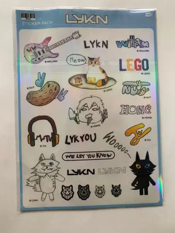 LYKN 스티커 세트