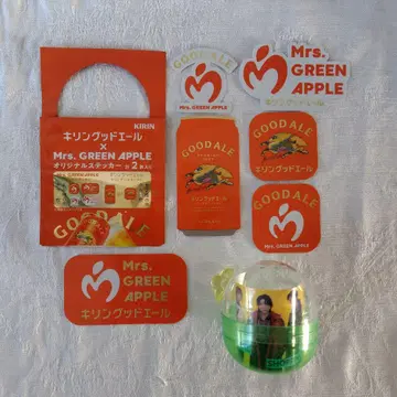 KIRIN 굿에일 Mrs.GREEN APPLE 스티커 풀컴프