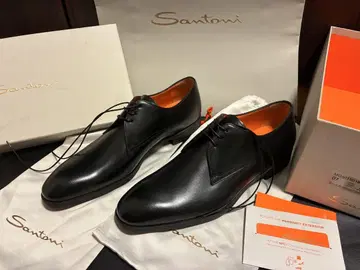 [ 약 14만 새상품 ] 블랙 santoni 산토니 고급 라인 가죽 신발